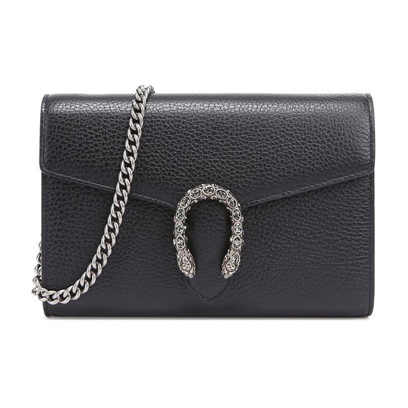 gucci古驰女士dionysus系列皮革迷你链条单肩斜挎包401231caogn