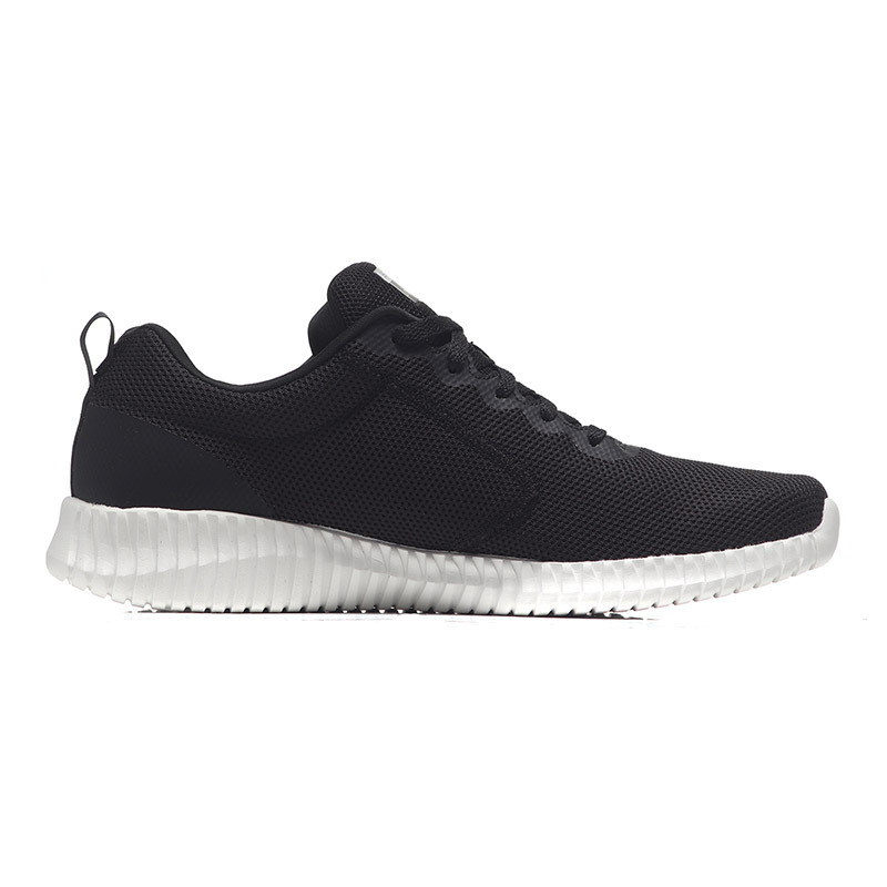 Skechers斯凯奇男休闲鞋简约网面缓震透气运动鞋52866 52866/BKW黑色+白色
