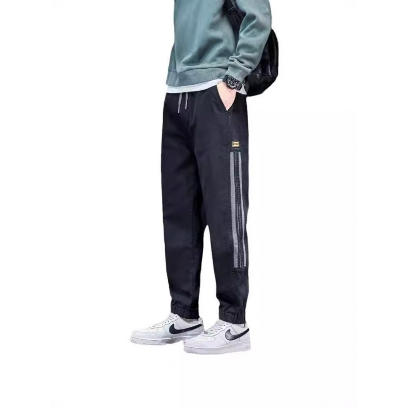 f牛仔裤男士秋款宽松束脚哈伦裤韩版潮流休闲裤