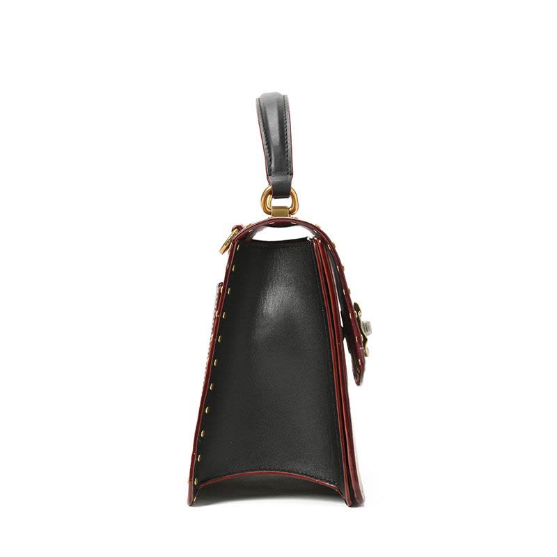 预订COACH/蔻驰 女士PARKER山茶花系列铆钉装饰单肩包53349 23*18*10CM牛皮革\PVC图片
