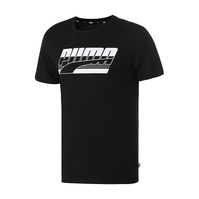 PUMA彪马男装运动服休闲服圆领大LOGO短袖T恤844633