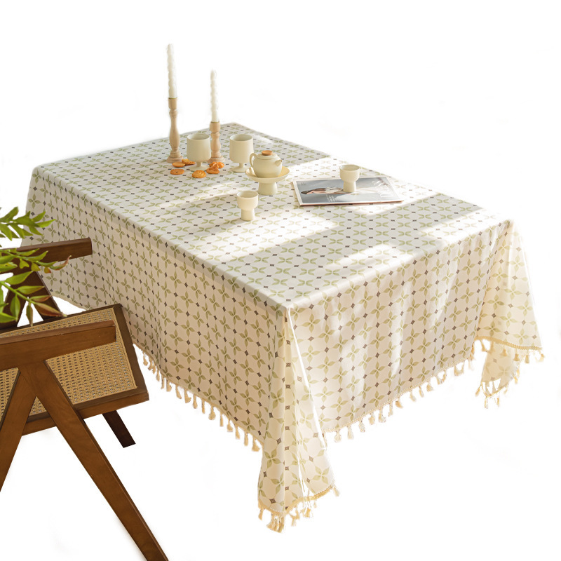 threesons小清新田园防水防油tpu桌布免洗ins网红书桌餐桌台布