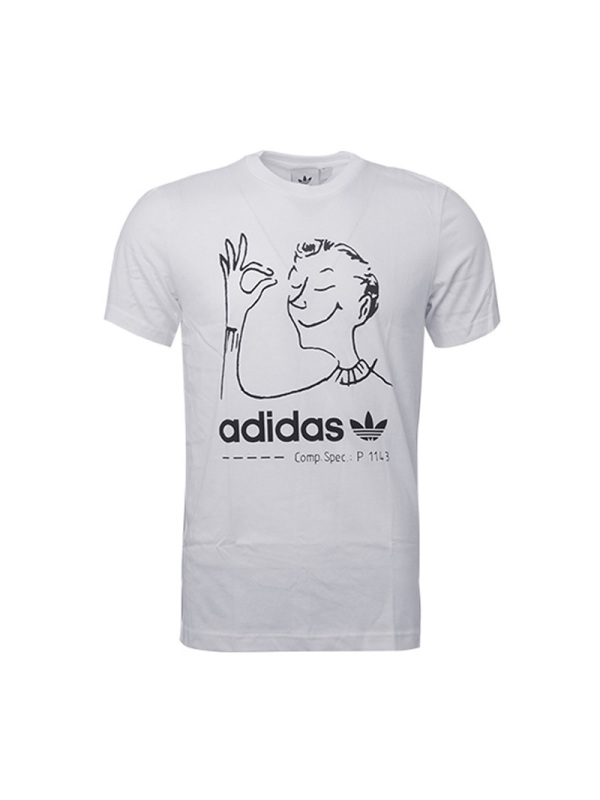 ADIDAS阿迪达斯三叶男装时尚经典休闲透气短袖T恤-CZ1765