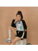 OtherMix印花拼接长袖卫衣女2021年早秋设计感炸街薄款小众上衣