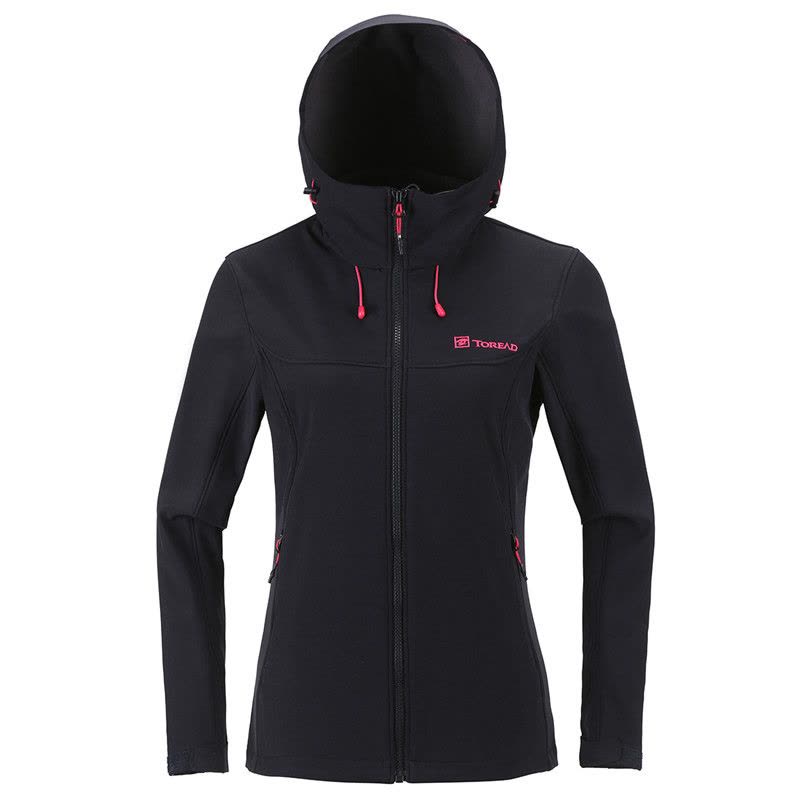 探路者冬户外防风外套舒适女式越野软壳衣HAEF92036图片