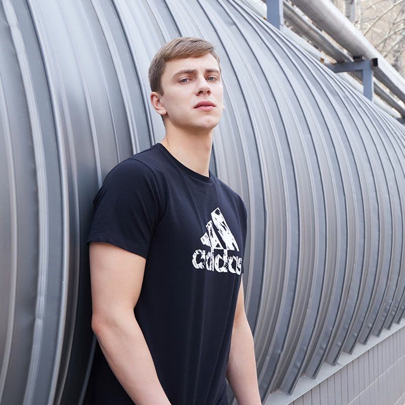 阿迪达斯adidas男装短袖T恤-ADITSG2-BW图片