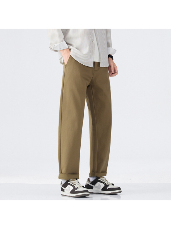 |新款秋季轻商务休闲裤子男秋款韩版潮流宽松小直筒长裤款