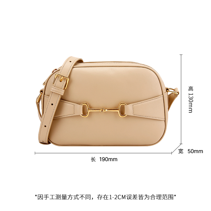 CELINE 思琳 奢侈品 女士羊皮米色CRECY单肩斜挎包相机包 191353BUS 03ND