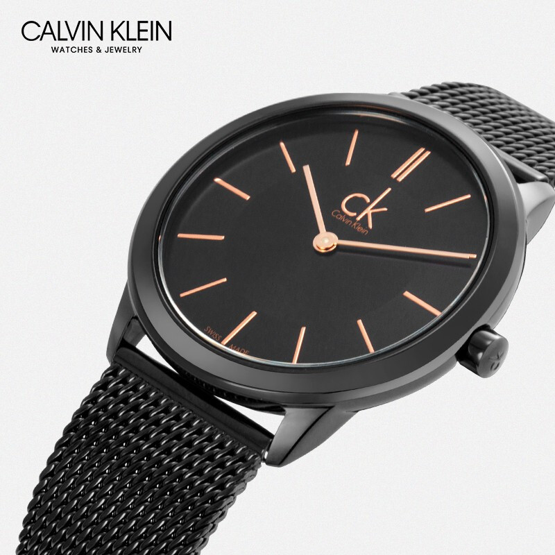 CK卡文克莱 CalvinKlein手表 男女士腕表 石英表 Minimal系列 经典简约