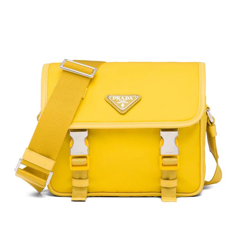 【预定】PRADA/普拉达 尼龙和Saffiano 皮革单肩包 1BD334 O3O 22*8.5*16CM图片