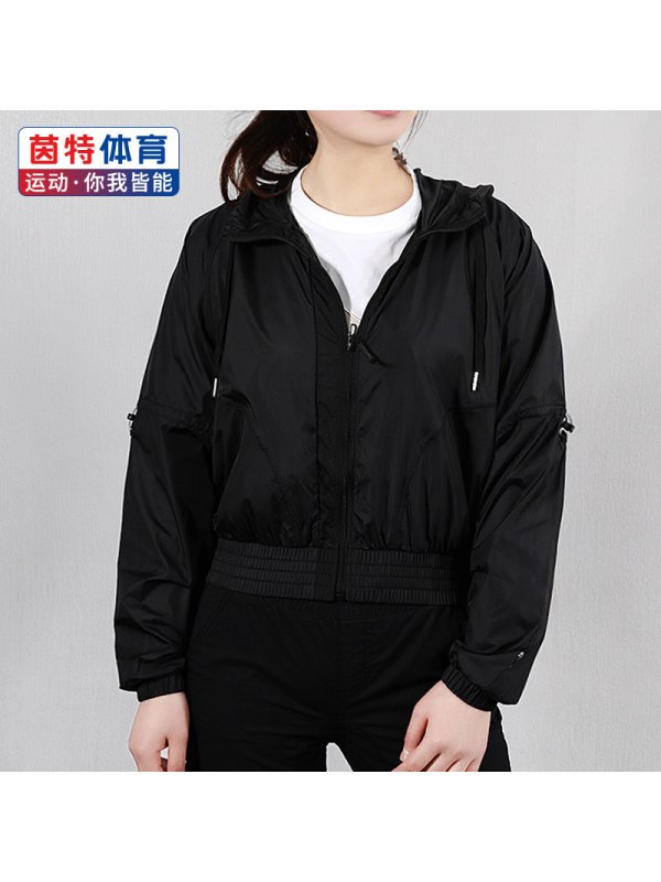 Puma彪马女装2019春季新款运动服连帽上衣梭织防风夹克外套517378