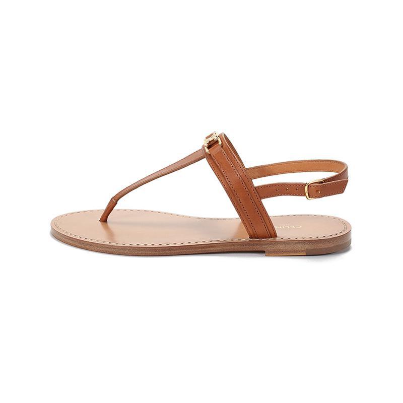 celine赛琳思琳女士牛皮平底凉鞋333103363c