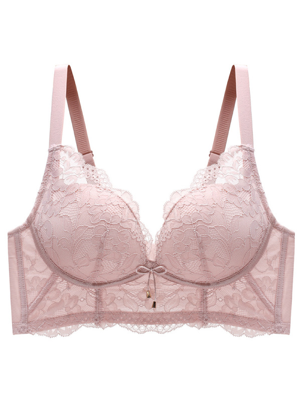 Ceba玫瑰精油养护调整型内衣薄款收副乳防下垂小胸聚拢无钢圈文胸