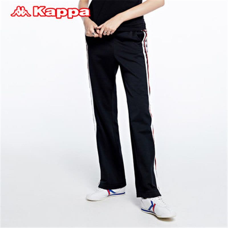 Kappa卡帕女运动休闲卫裤百年串标运动裤K0762AK51黑色-990图片