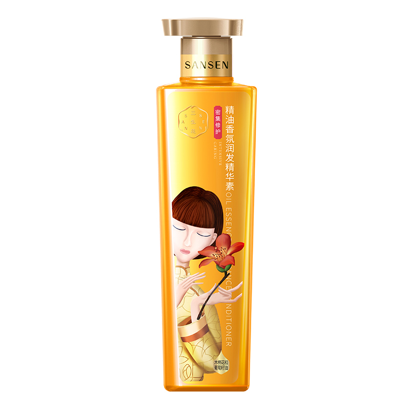 百雀羚三生花洗发水精油香氛滋养修护洗发露500ml+护发素500ml男女通用
