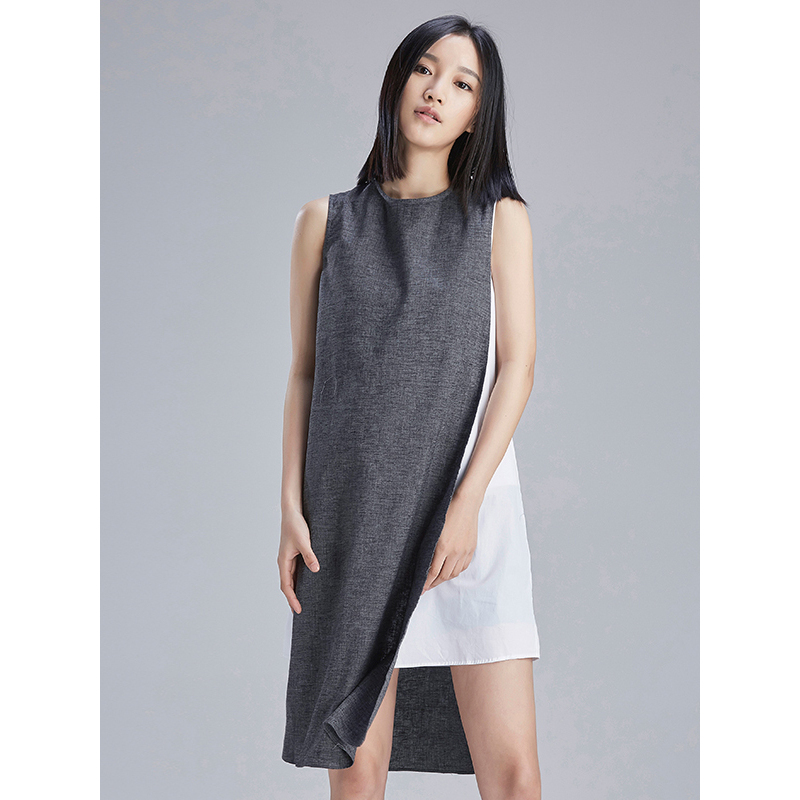 sdeer圣迪奥女装搭片设计简约廓形连衣裙视频