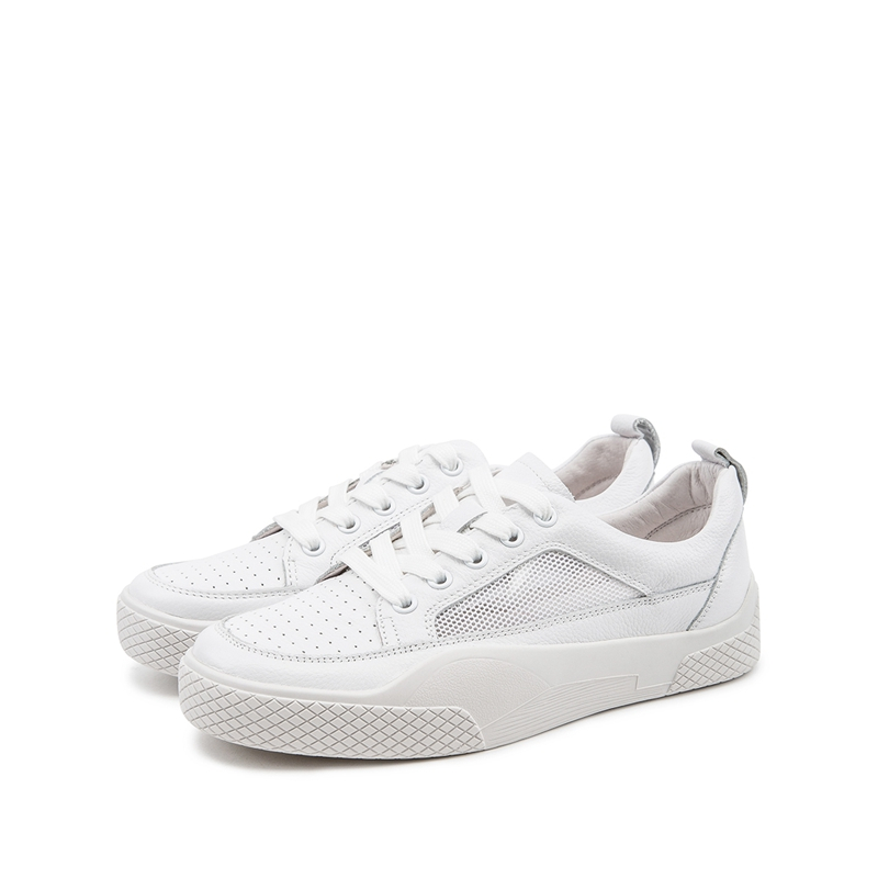 热风hotwind2018年冬季新款小清新女士休闲鞋深口圆头平底板鞋h13w8