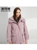 波司登女羽绒服中长款工装风新款冬季保暖外套