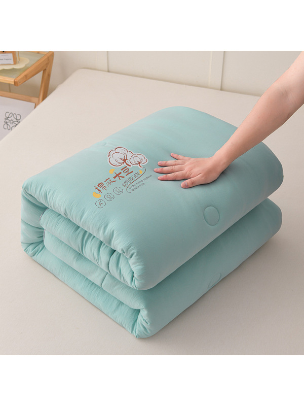 2023新款大豆纤维被加厚保暖被子冬天棉被水洗棉麻大豆被宿舍被芯