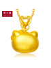 周大福珠宝Hello Kitty凯蒂猫足金黄金吊坠R13599