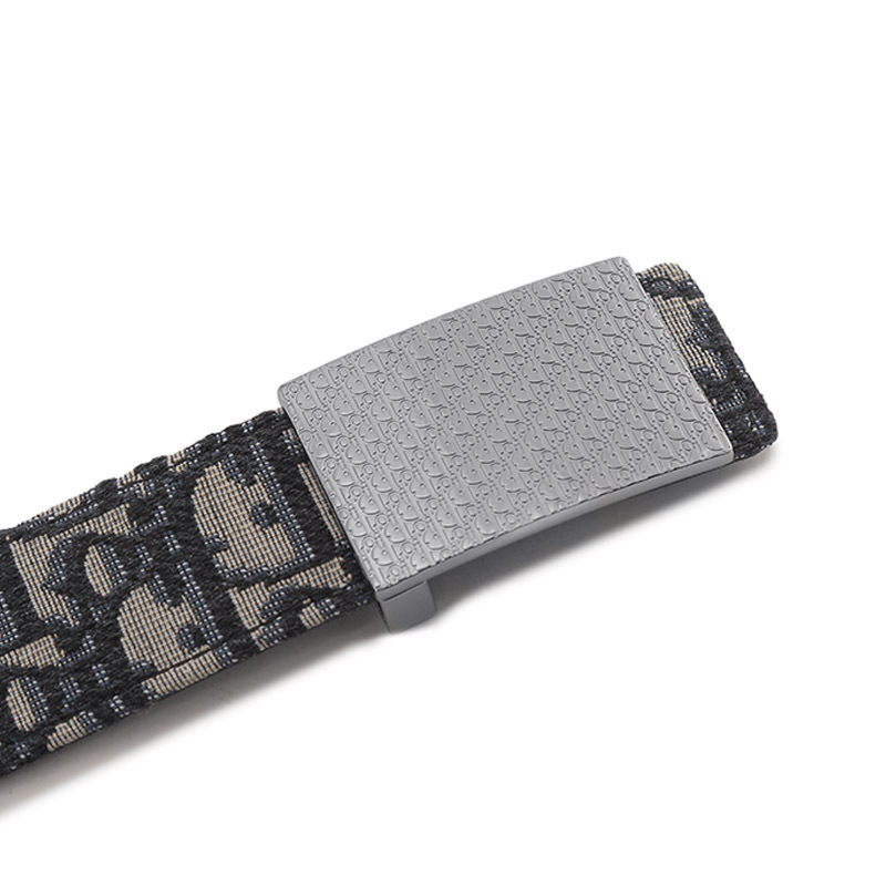 迪奥dior男士织物皮革不可裁剪双面皮带腰带4424ruyse