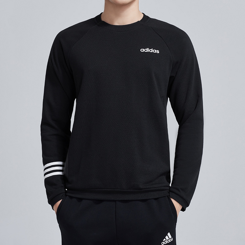 adidas男服卫衣圆领套头休闲运动服DT8995