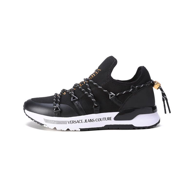 范思哲 VERSACE JEANS COUTURE 男士织物等材质一脚蹬休闲运动鞋72YA3SA6 ZS046图片