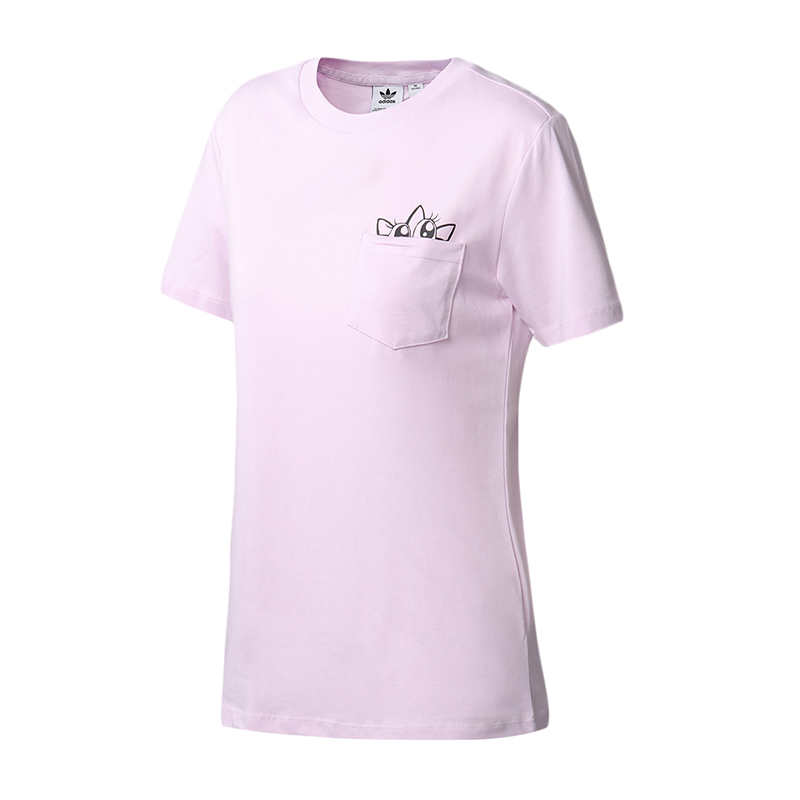 adidas阿迪达斯三叶草女装运动服休闲短袖T恤GK5164