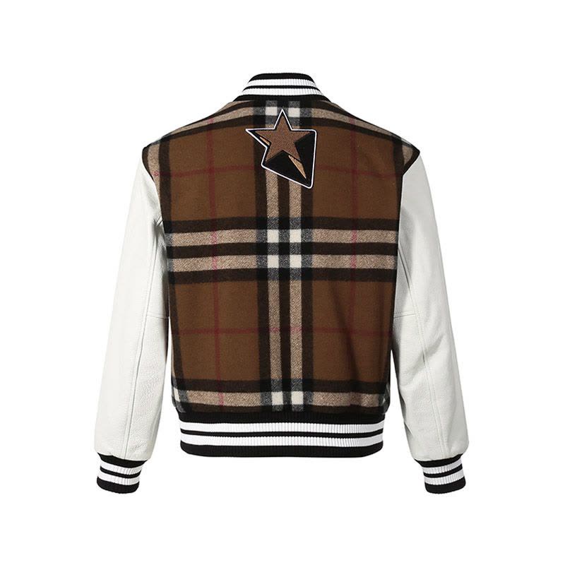 博柏利/巴宝莉 BURBERRY 男款 绵羊毛/锦纶/牛皮革棉服夹克外套80486911图片
