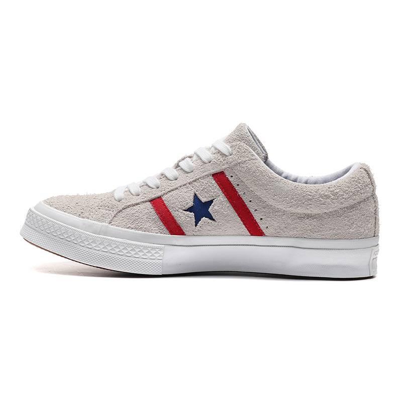 Converse男鞋女鞋板鞋2020新款One Star低帮翻毛皮休闲鞋164390C
