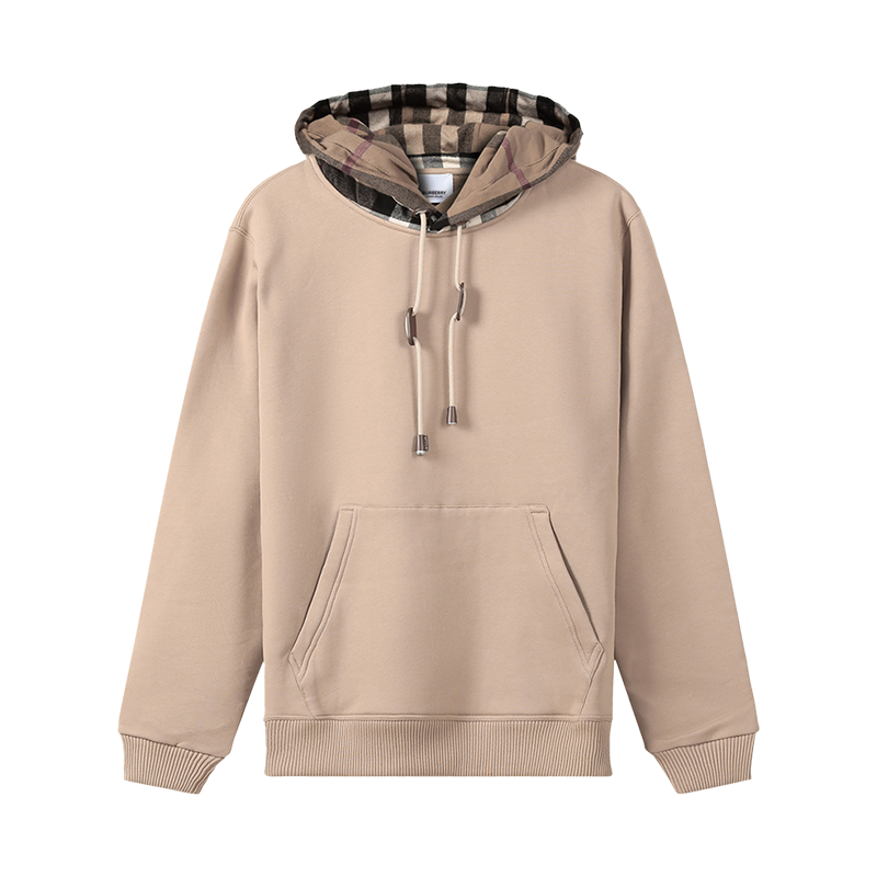 BURBERRY 博柏利 男款棉质加绒款宽松版保暖连帽卫衣运动衫 80450061