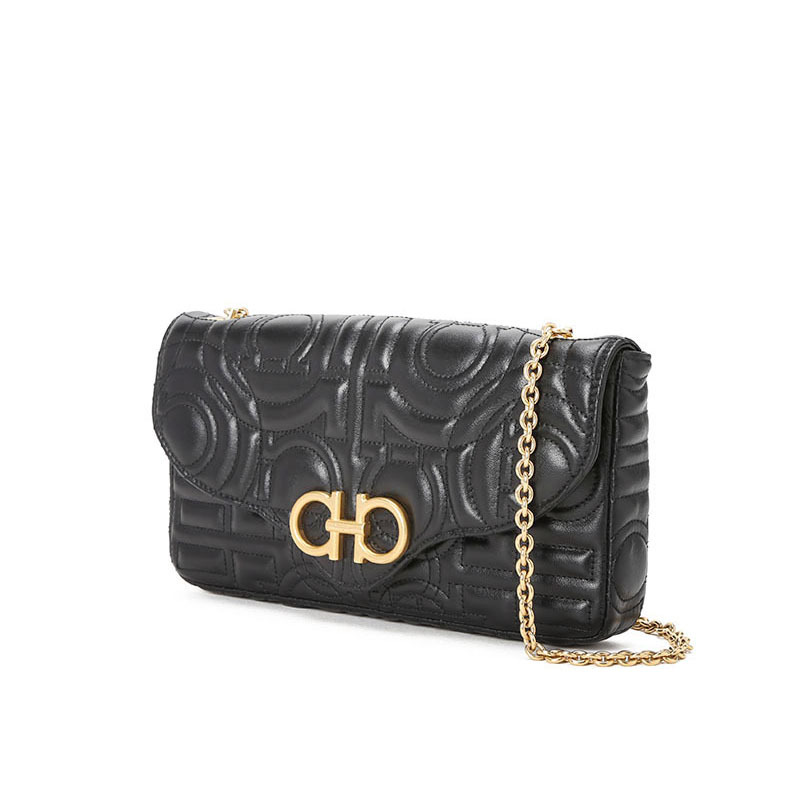 FERRAGAMO菲拉格慕 GANCINI迷你 单肩斜挎包 23x12x3CM