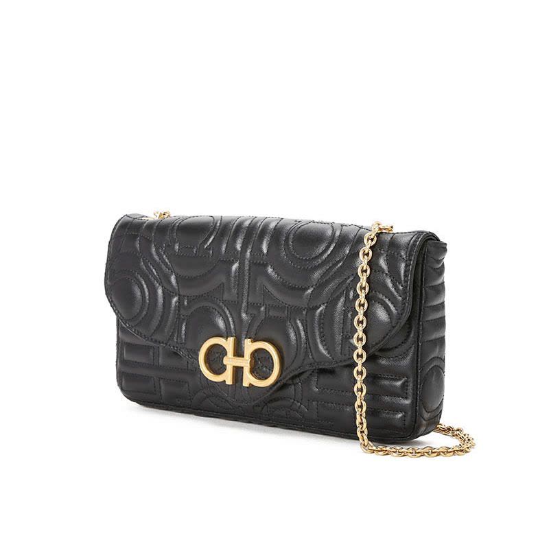 FERRAGAMO菲拉格慕 GANCINI迷你 单肩斜挎包 23x12x3CM图片