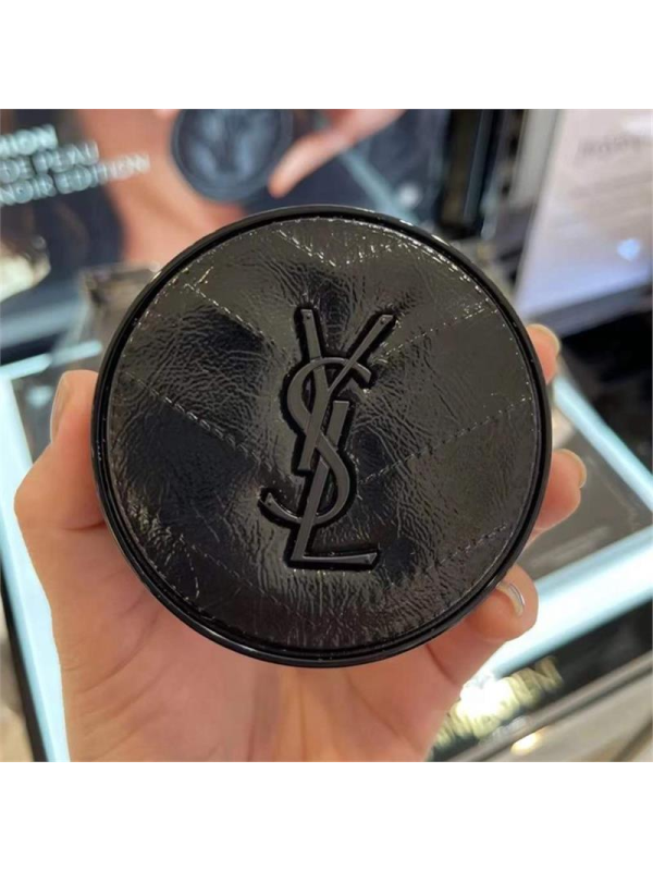 YSL圣罗兰 新明彩轻垫粉底液20 14g-全黑 持久遮瑕轻薄保湿细腻