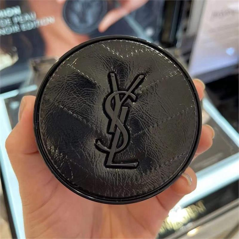 YSL圣罗兰 新明彩轻垫粉底液20 14g-全黑 持久遮瑕轻薄保湿细腻
