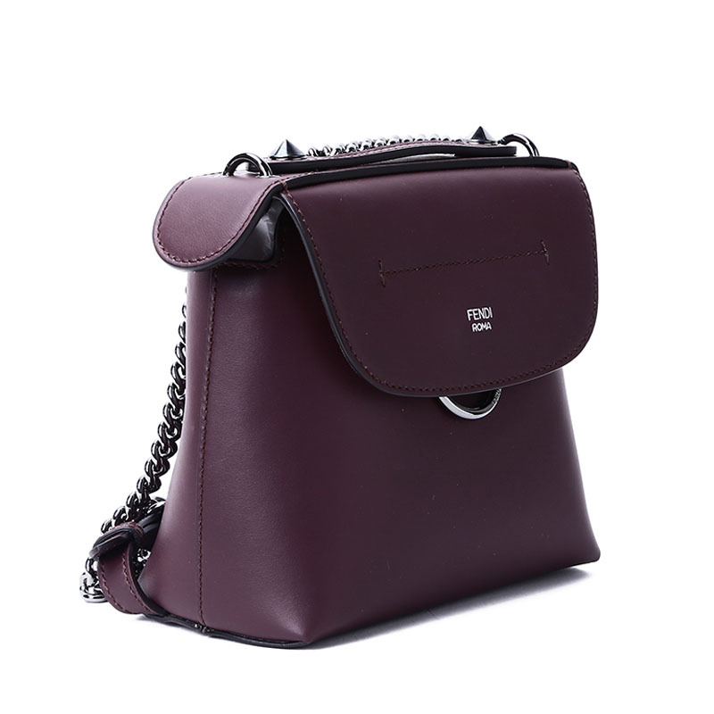 fendi芬迪女包backtoschool迷你圆环磁扣拎斜挎双肩背包8bz04119x17x9