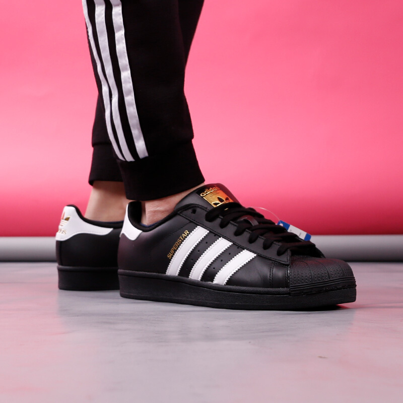 阿迪达斯男鞋女鞋三叶superstar金标贝壳头/绿尾运动低帮休闲鞋板鞋