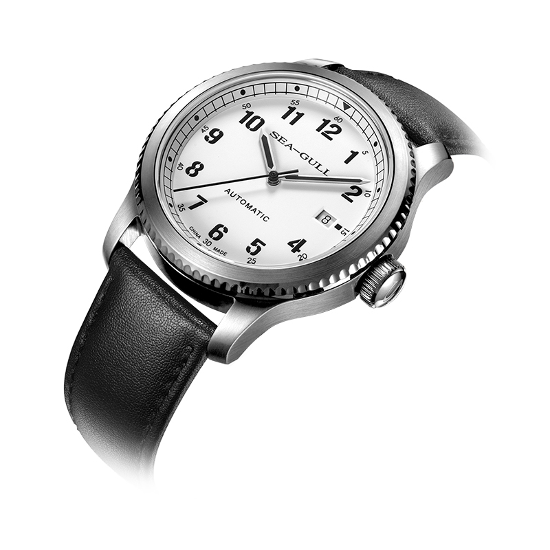 海鸥表seagull海鸥手表自动机械表指挥官系列防水时尚皮带男表