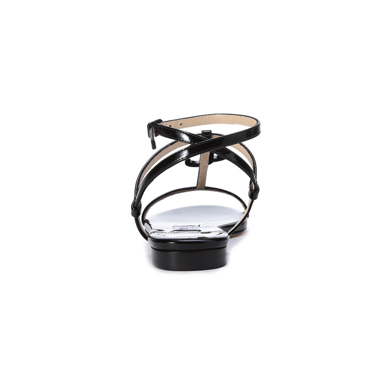 周仰杰 JIMMY CHOO 女士漆皮平底鞋凉鞋 ALODIE FLAT PAT 221