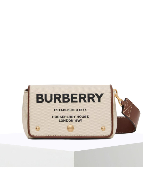 预订 20新款 BURBERRY Horseferry 帆布 斜挎包8026608