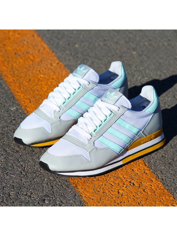 阿迪三叶草男鞋跑步鞋D65580 天蓝色 42.5