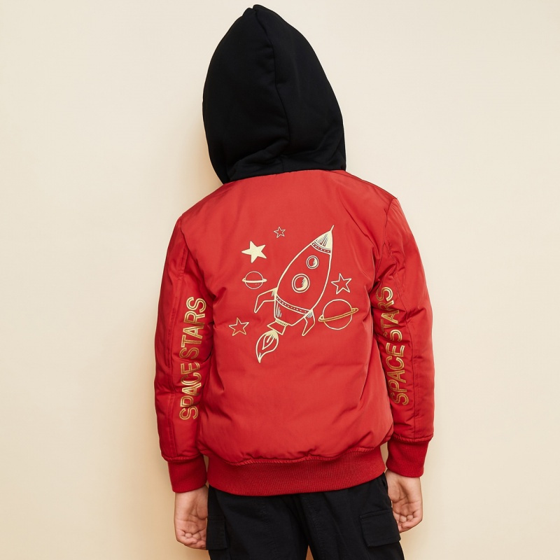 波司登BOSIDENG童装2018新款男女童保暖外套连帽棒球款羽绒服T80142529DS