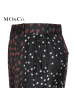 MOCO印花拼接星星图案睡衣风阔腿裤 摩安珂