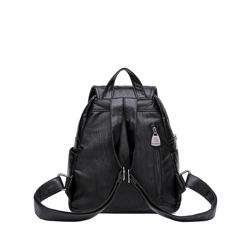 royalmaine女款双肩包拼接时尚休闲大容量背包女包多功能双肩包可斜挎