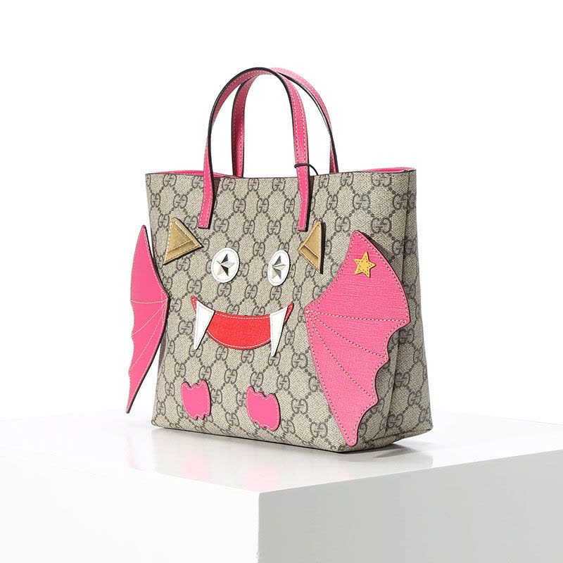 20春夏新款 GUCCI 小妖怪图案儿童成人手提包图片