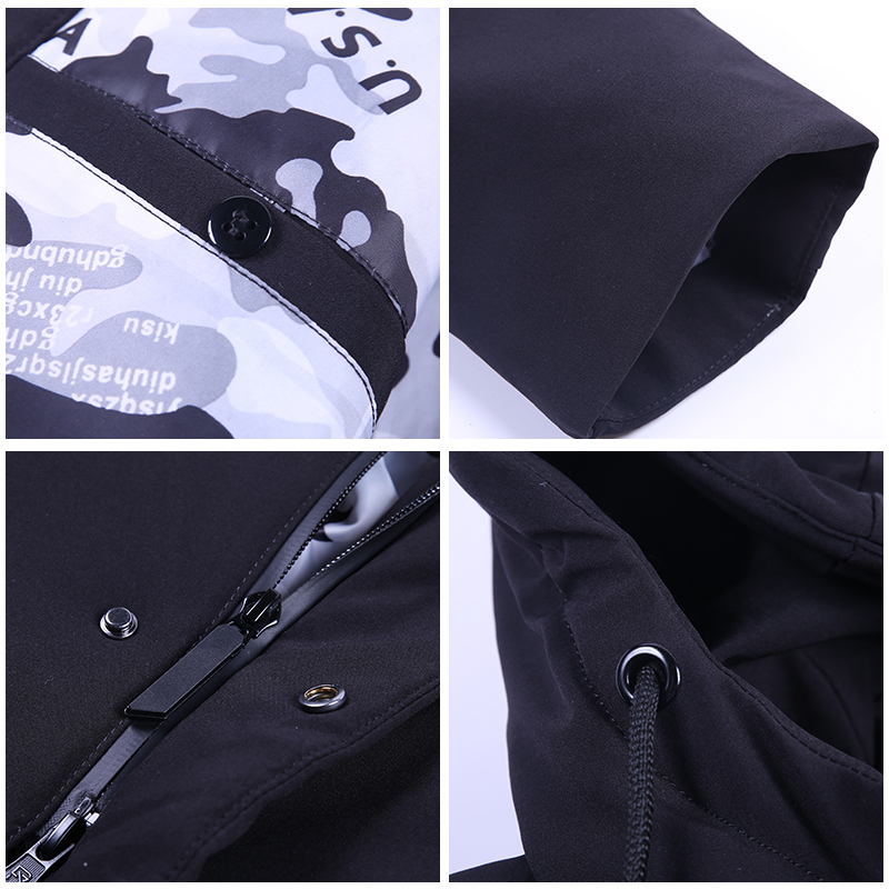 千仞岗2017秋冬新品羽绒服男中长款连帽直筒冬季外套男218531