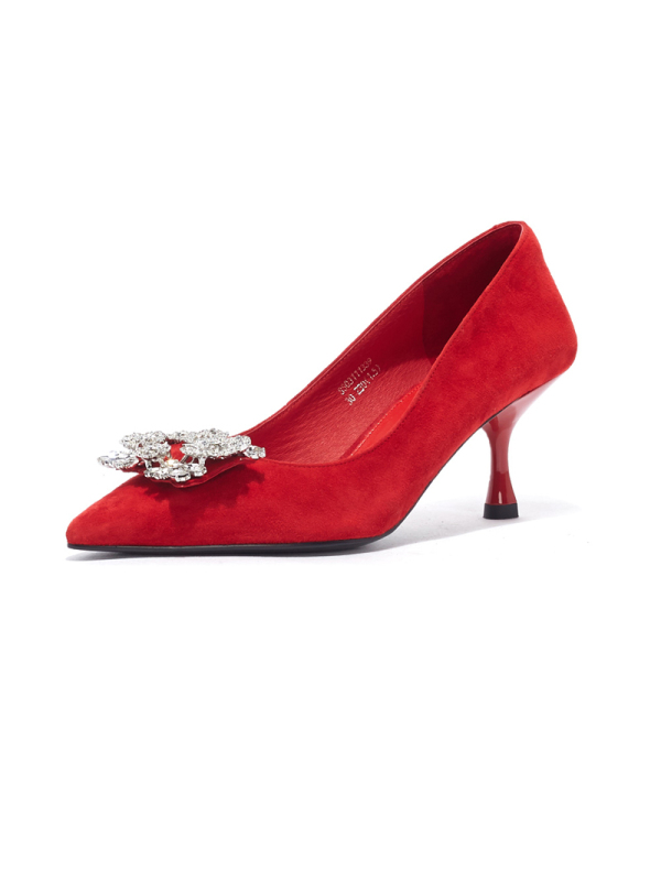 St&Sat/星期六细高跟鞋时尚性感尖头浅口中跟单鞋女SS03111339