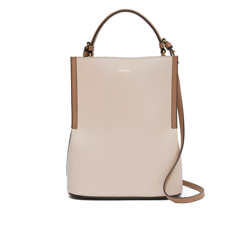 预订burberry博柏利peggy小号双色皮革佩格水桶包2116525cm