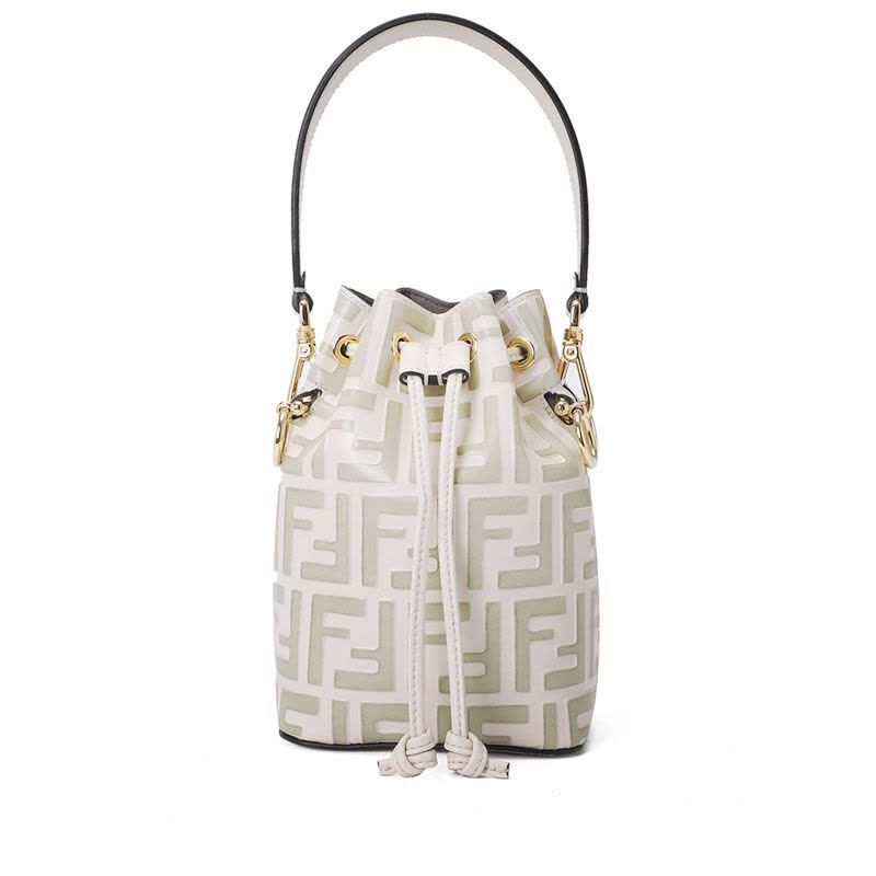 FENDI 芬迪 MON TRESOR 女士单肩包 水桶包迷你 FF标识FF压纹8BS010金扣图片