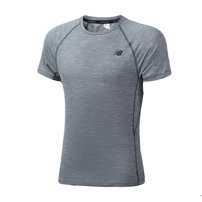 New Balance/NB男装短袖T恤针织舒适跑步休闲运动服AMT81095